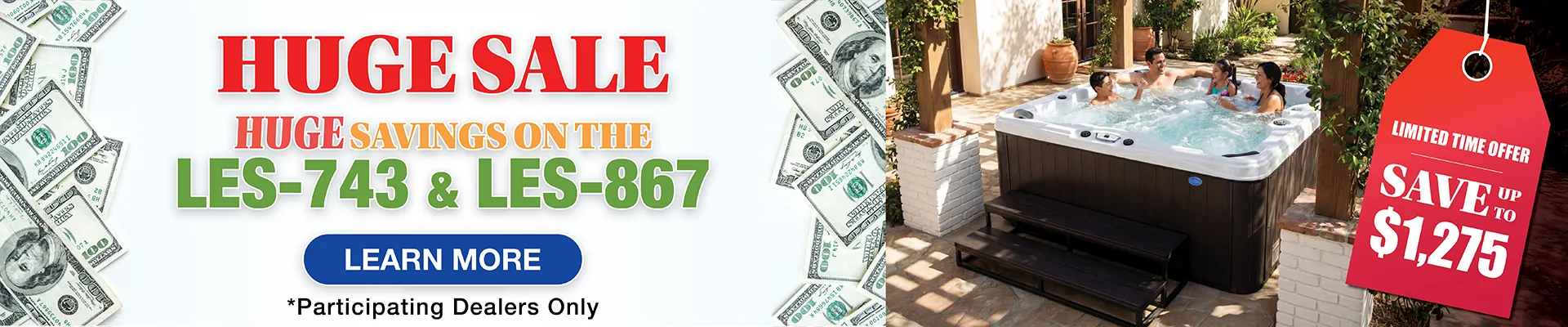 Calspas hot tub being used in a family setting - Layton